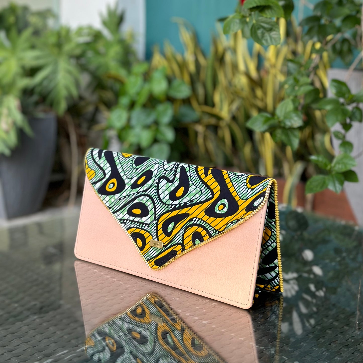 Akos Okobea Large Clutch Bag