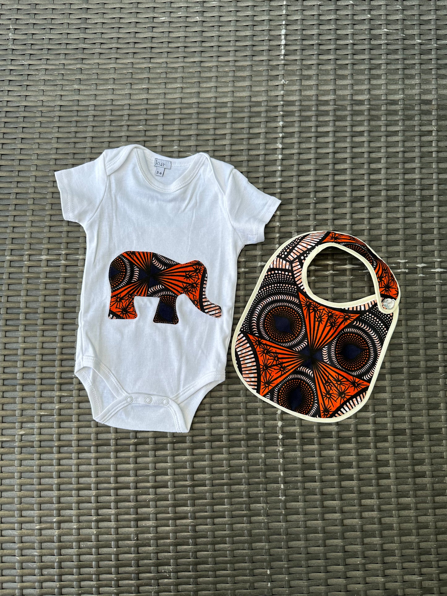 Eli Kwame Elephant Onesie Set of 3