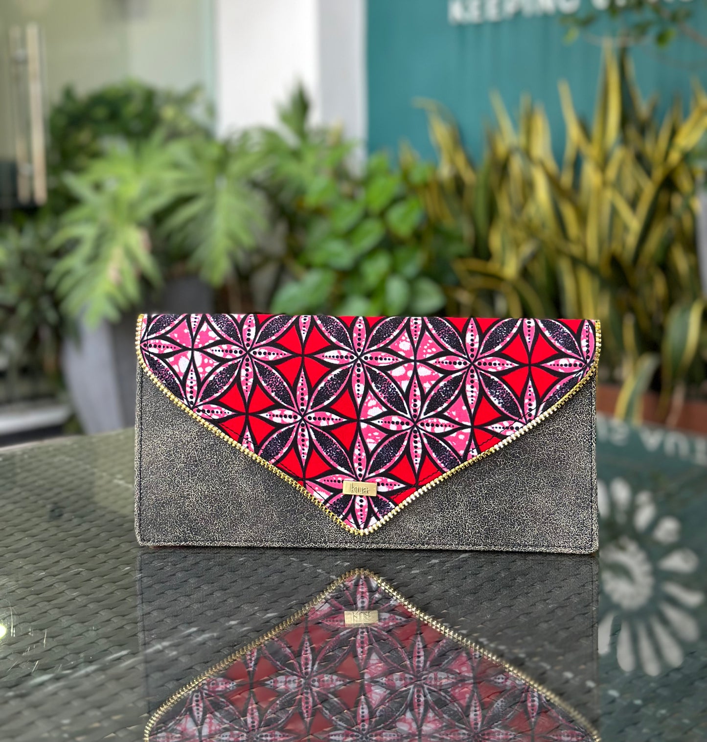 Akos Titi Large Clutch Bag