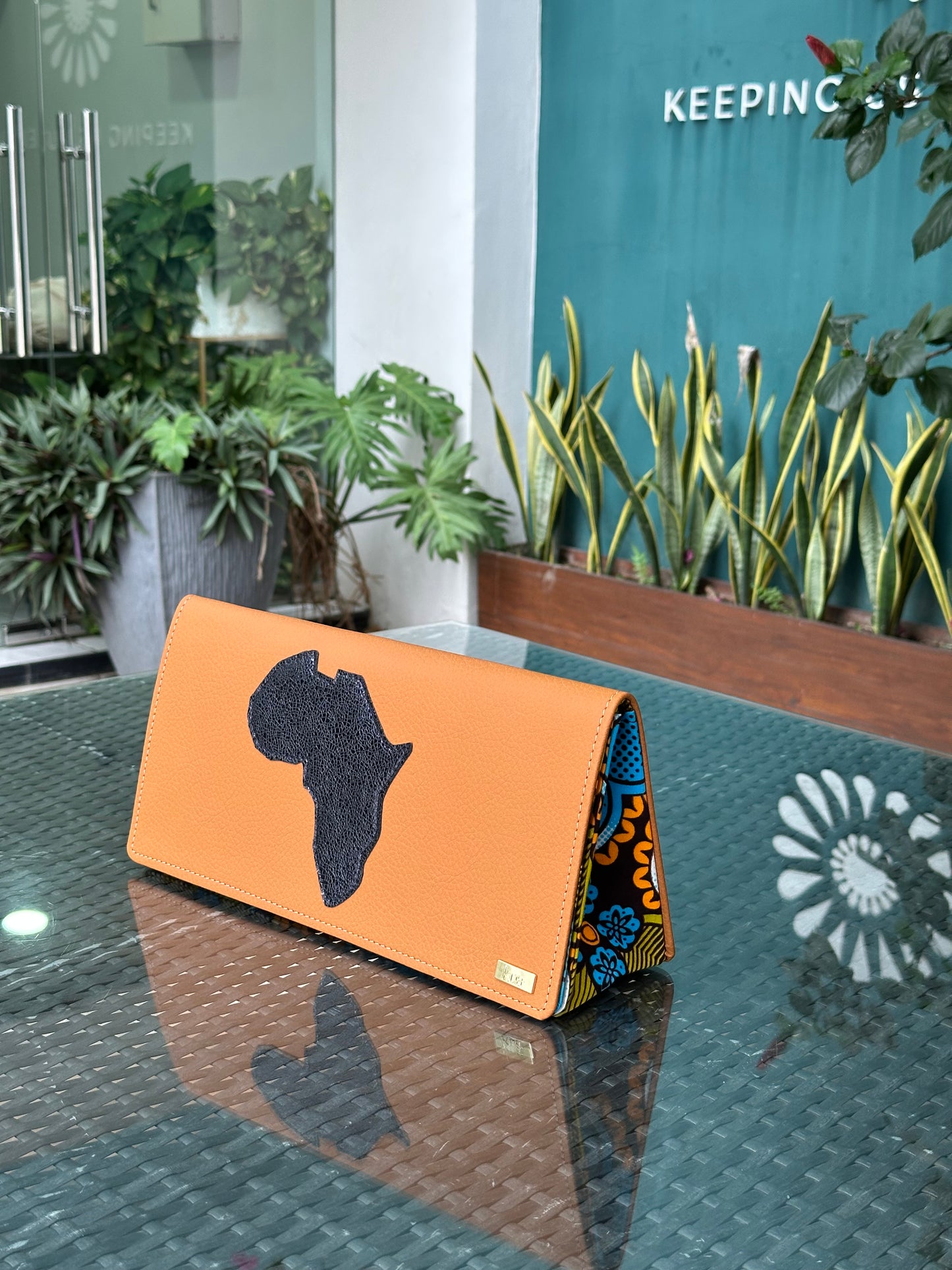 Africa Musa Large Clutch Bag