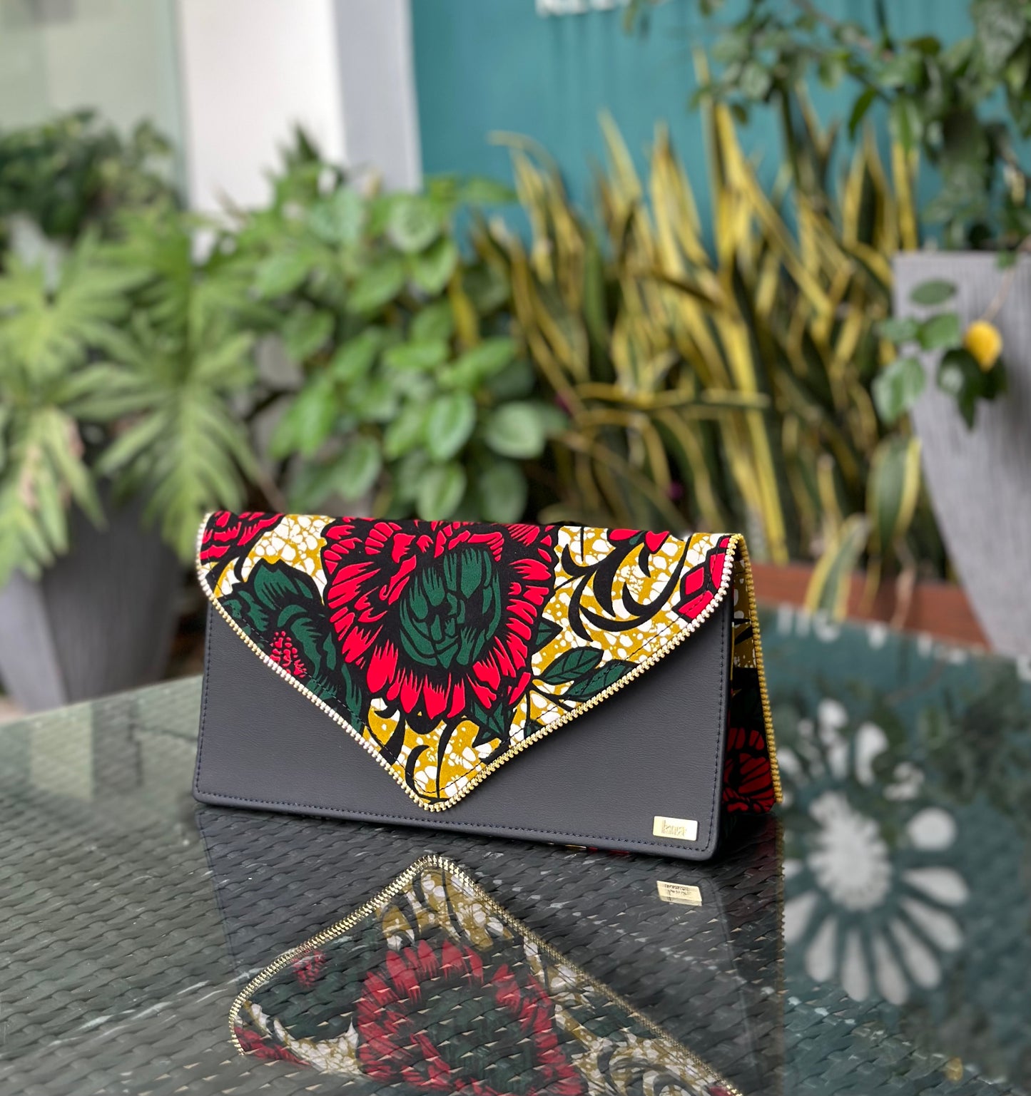 Akos Titi Large Clutch Bag