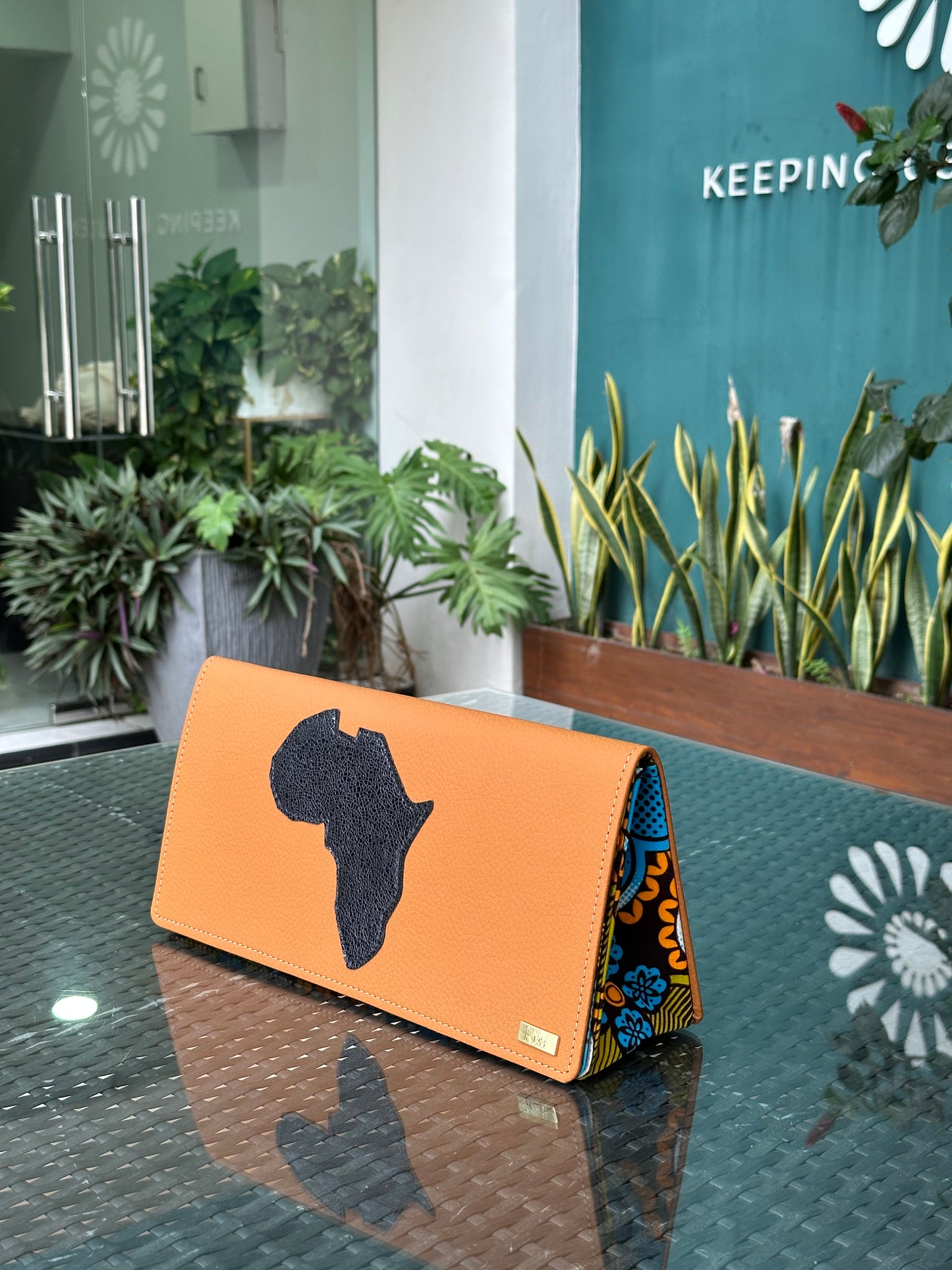 Africa Musa Large Clutch Bag