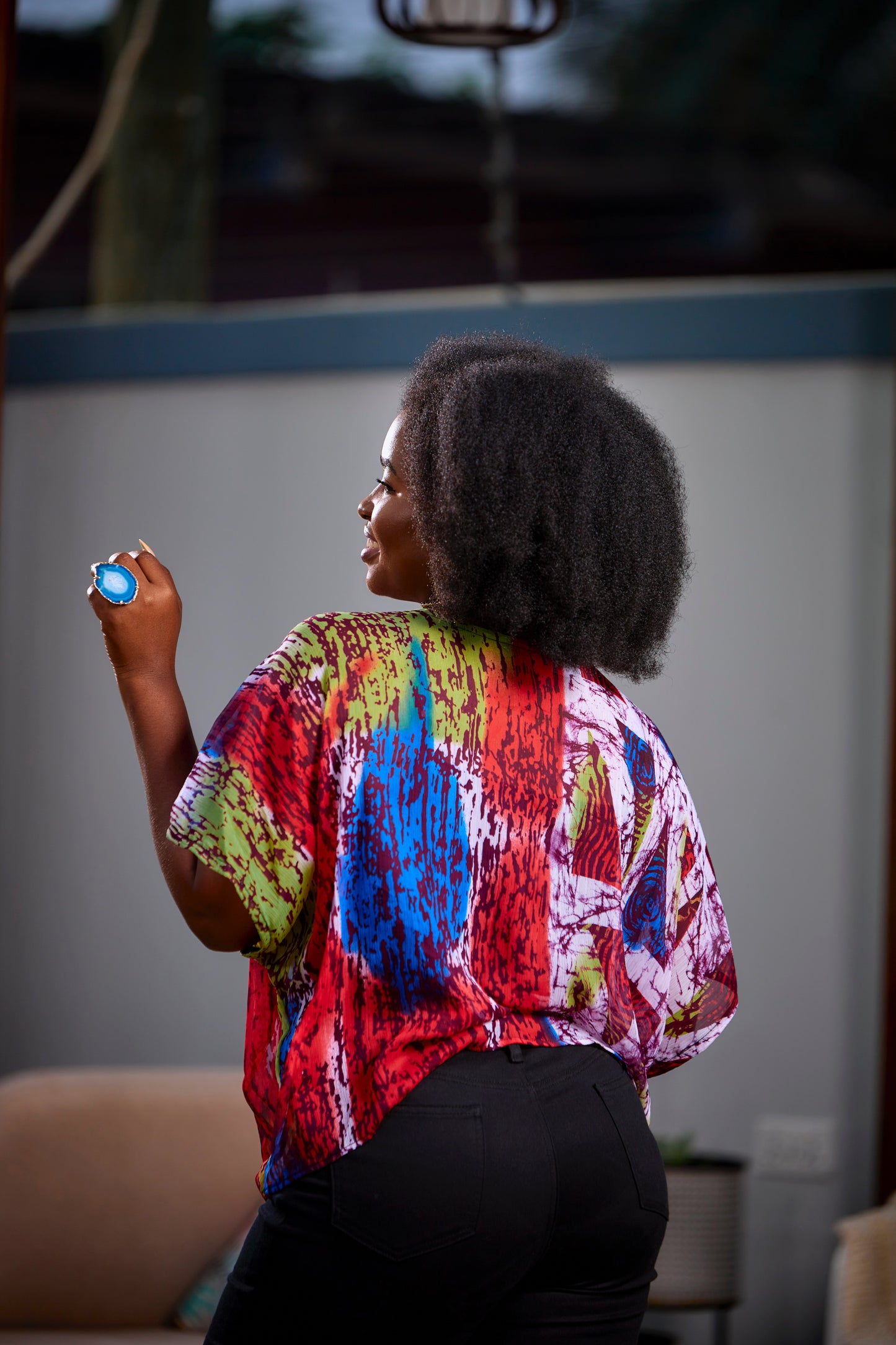 Esi Kumi Chiffon Top