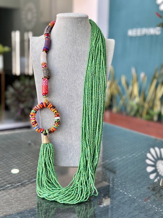 EWURADOMA BEADED NECKLACE