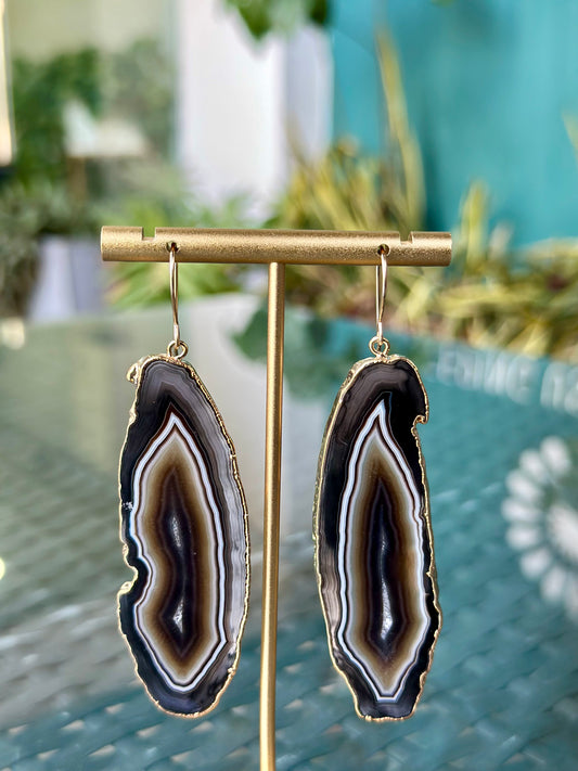 Esi Menu Statement Stone Earrings